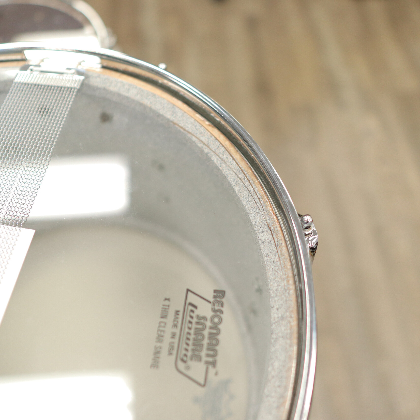 Ludwig Vintage 1970s Ludwig Parade Drum 10x15 Silver/Red Sparkle