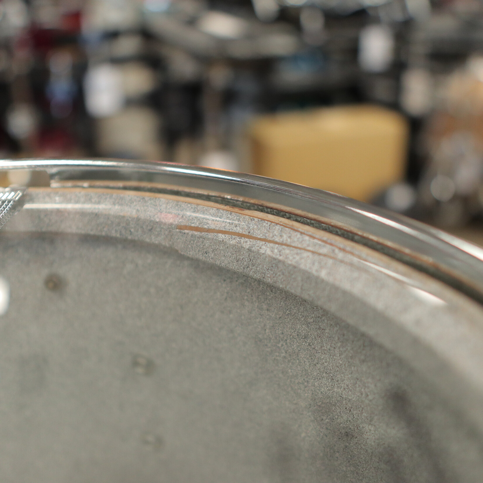 Ludwig Vintage 1970s Ludwig Parade Drum 10x15 Silver/Red Sparkle