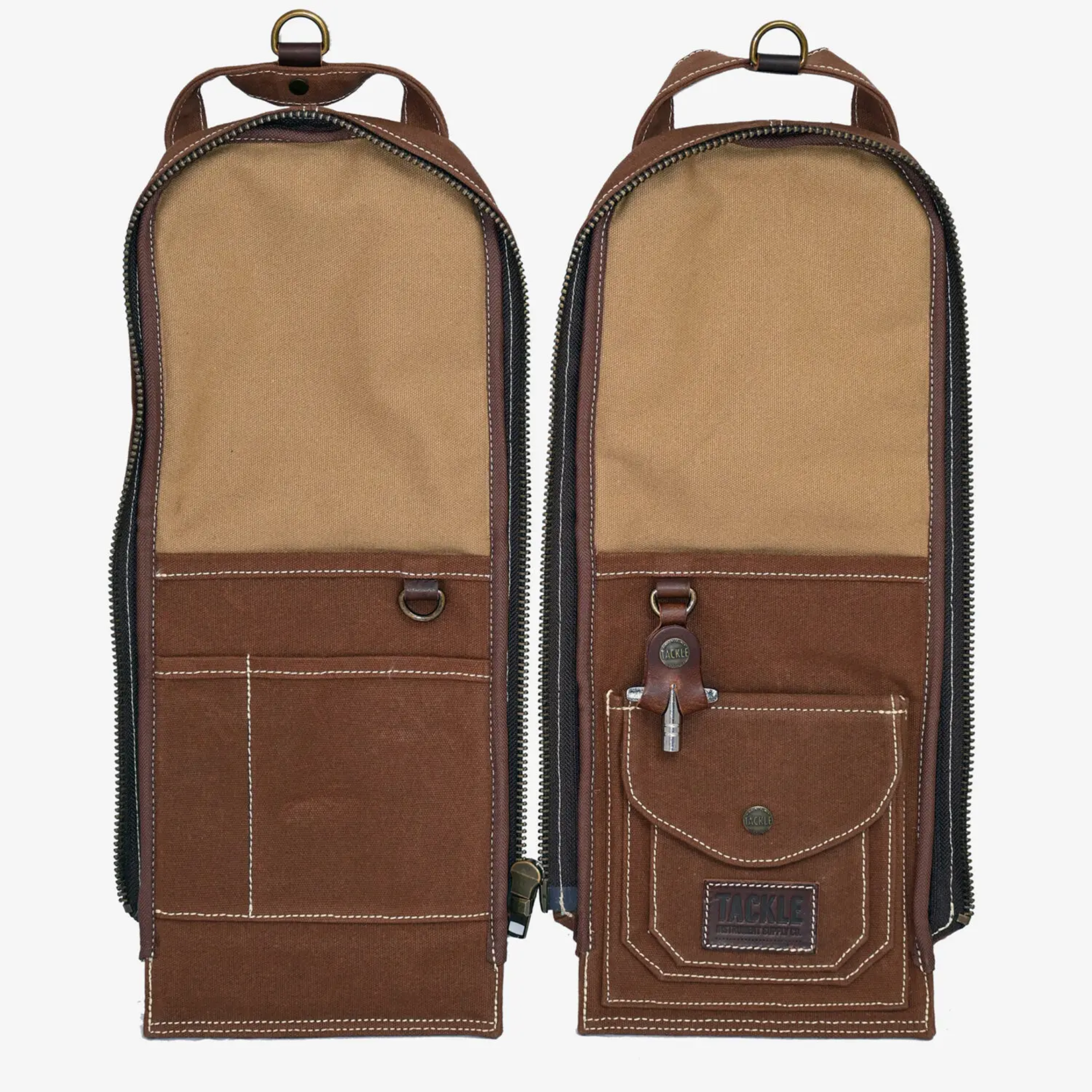 Tackle Instrument Tackle Instrument Canvas Modular Stick Bag Brown w. Hat Hook