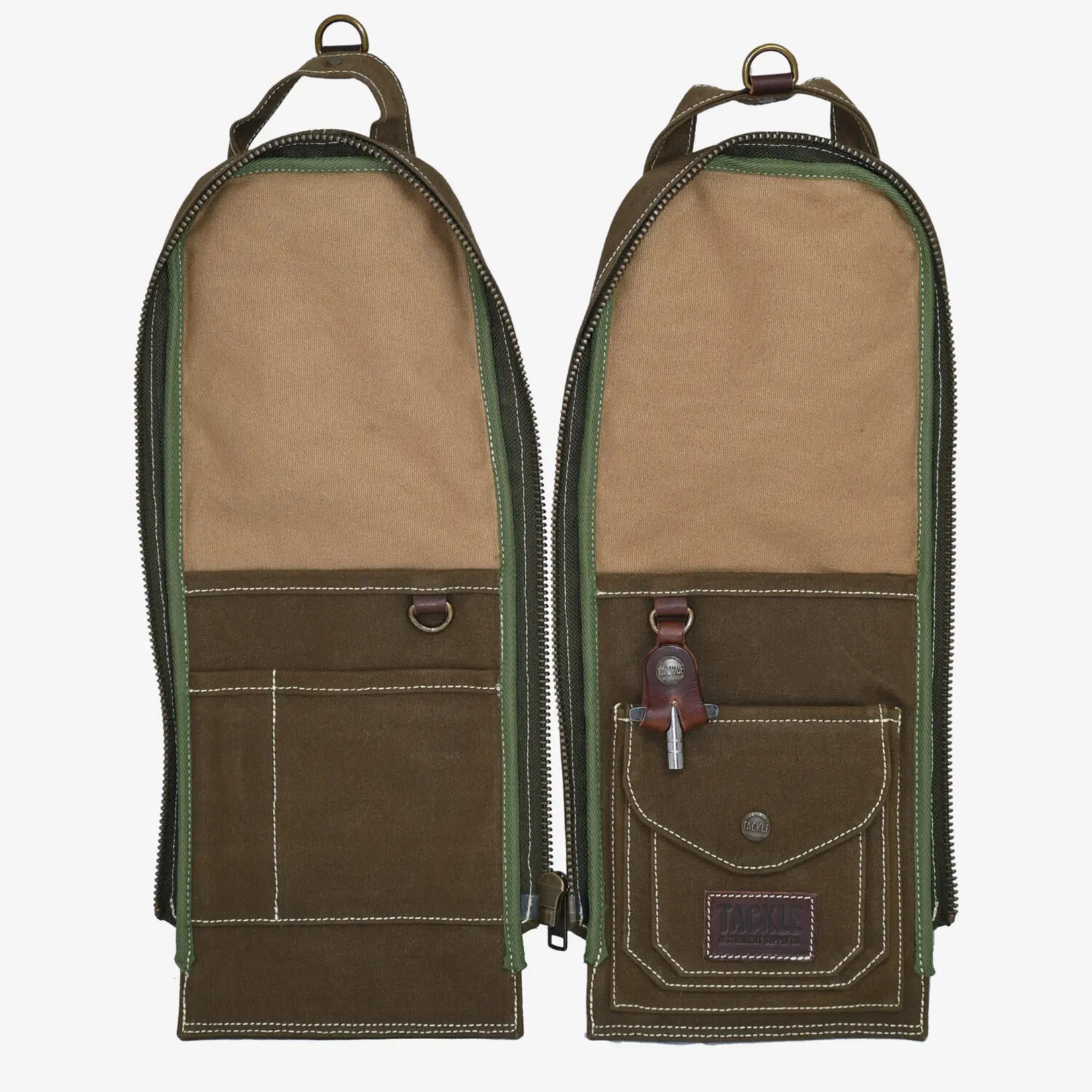 Tackle Instrument Tackle Instrument Canvas Modular Stick Bag Forest Green w. Hat Hook