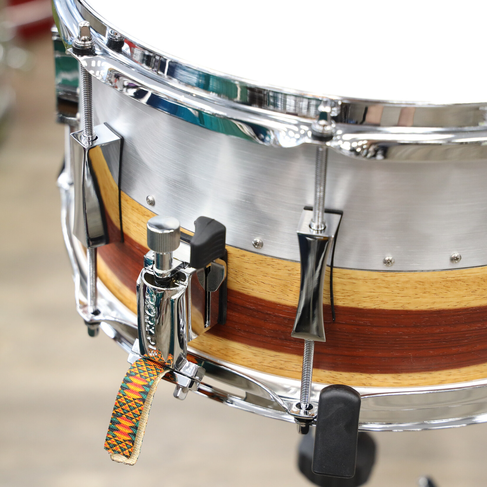 Pork Pie Pork Pie 7x13" Hybrid Shell Aluminum/Maple (Padauk Veneer)