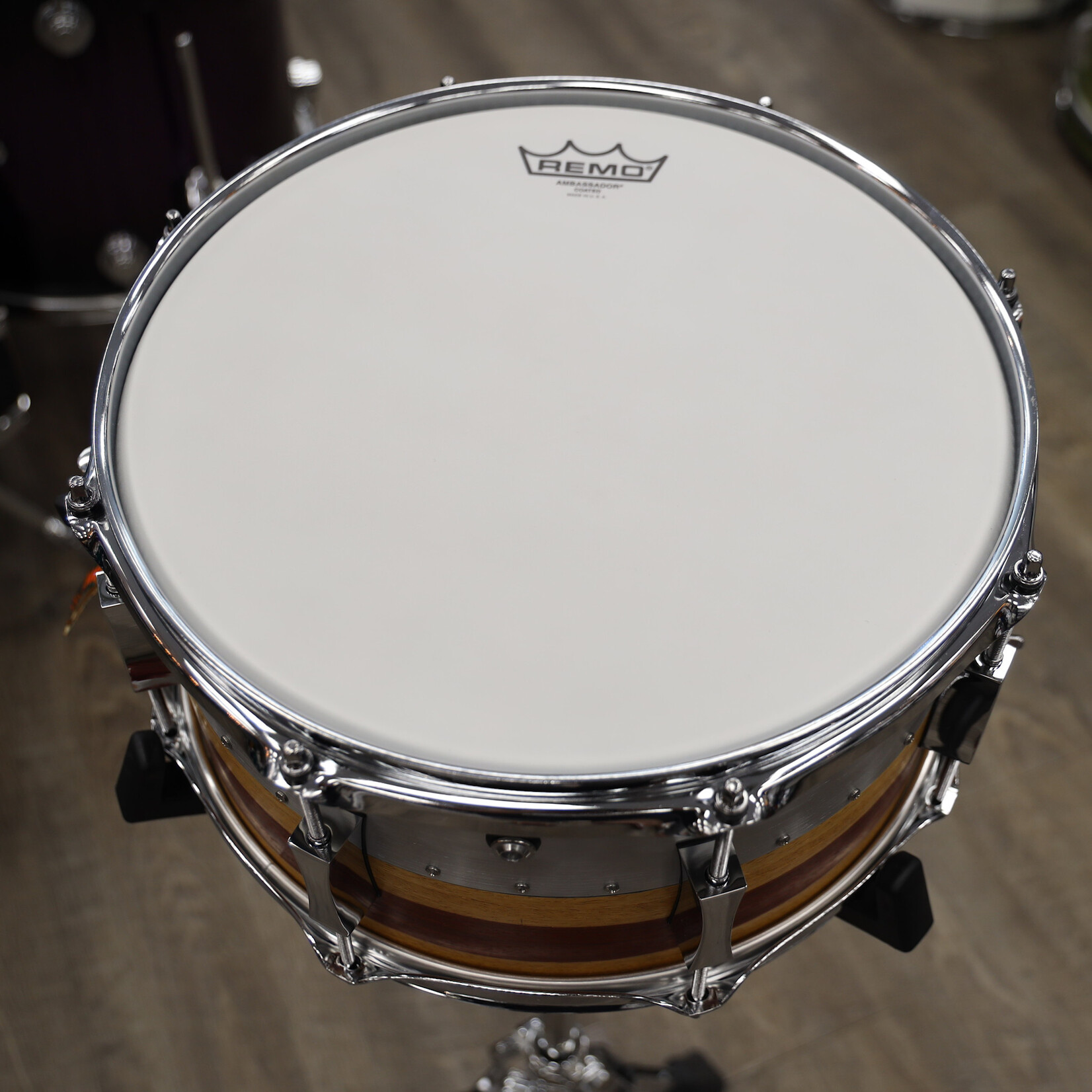 Pork Pie Pork Pie 7x13" Hybrid Shell Aluminum/Maple (Padauk Veneer)