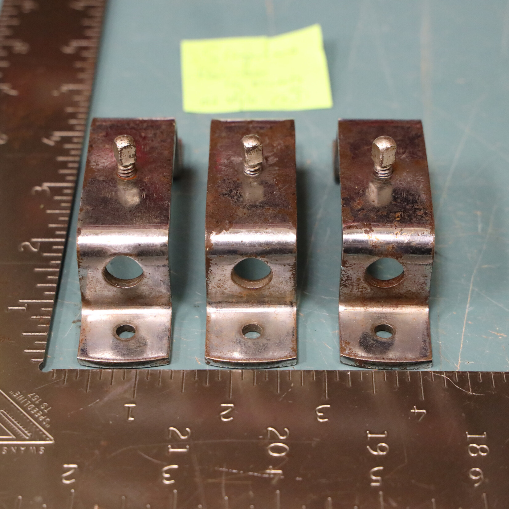 Unknown Vintage Unknown Floor Tom Leg Brackets, Set of 3