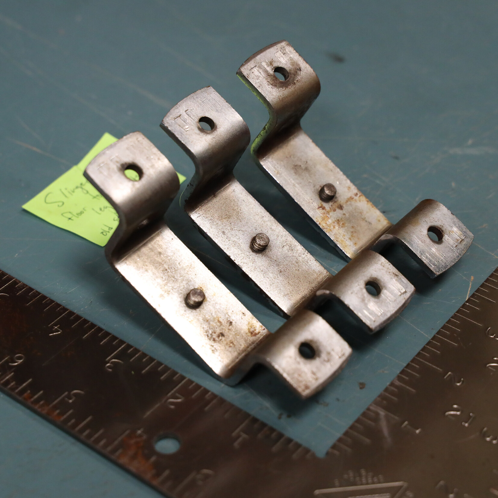 Unknown Vintage Unknown Floor Tom Leg Brackets, Set of 3