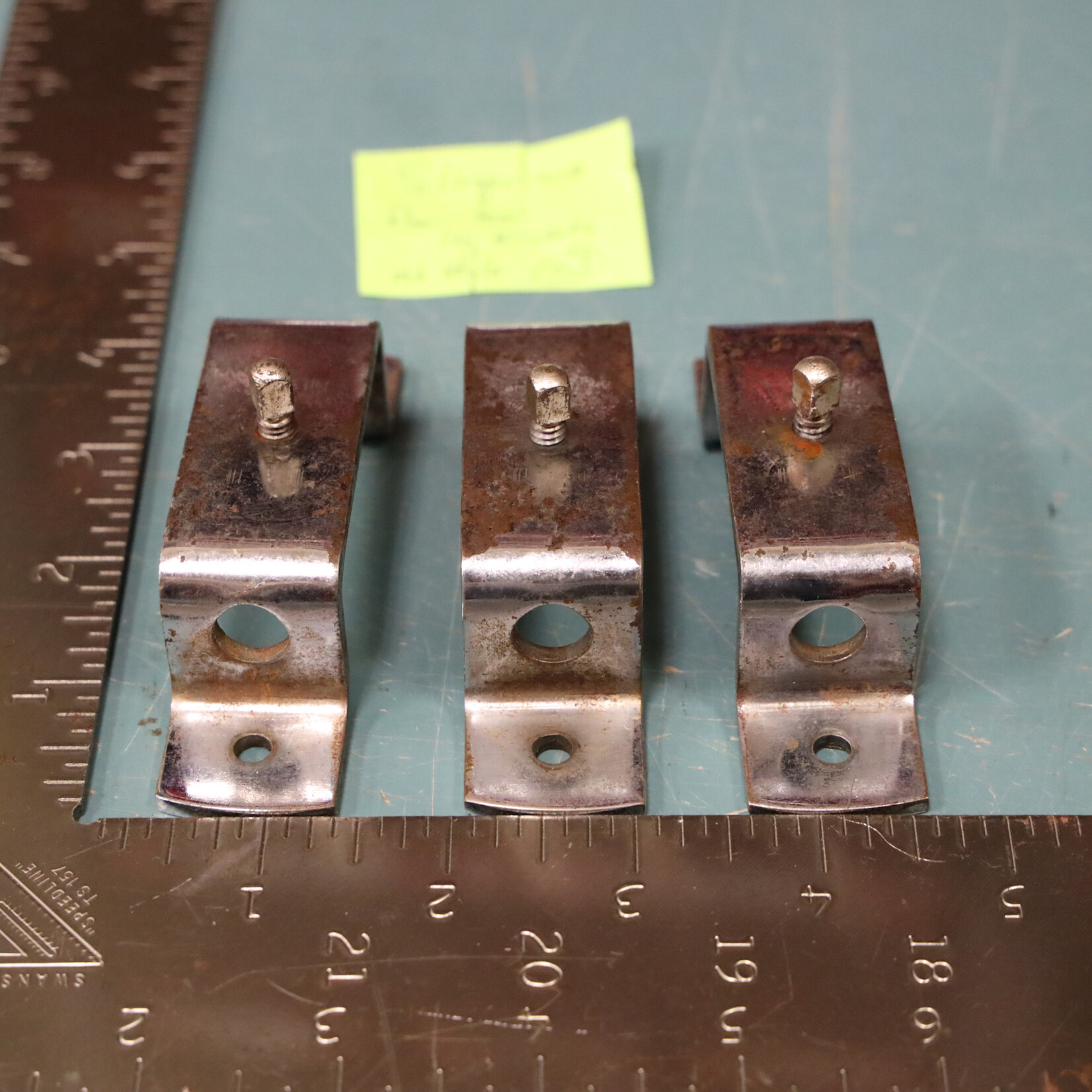 Unknown Vintage Unknown Floor Tom Leg Brackets, Set of 3