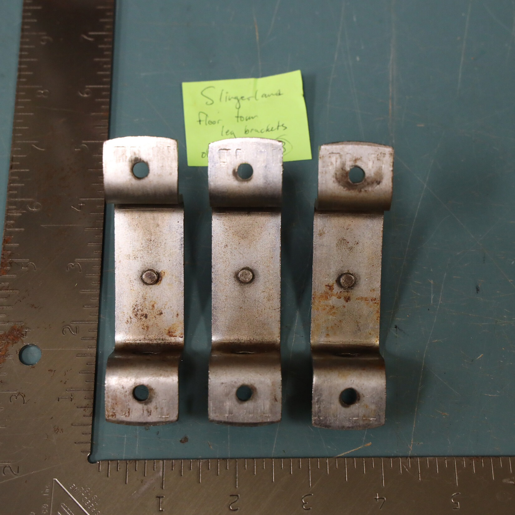 Unknown Vintage Unknown Floor Tom Leg Brackets, Set of 3