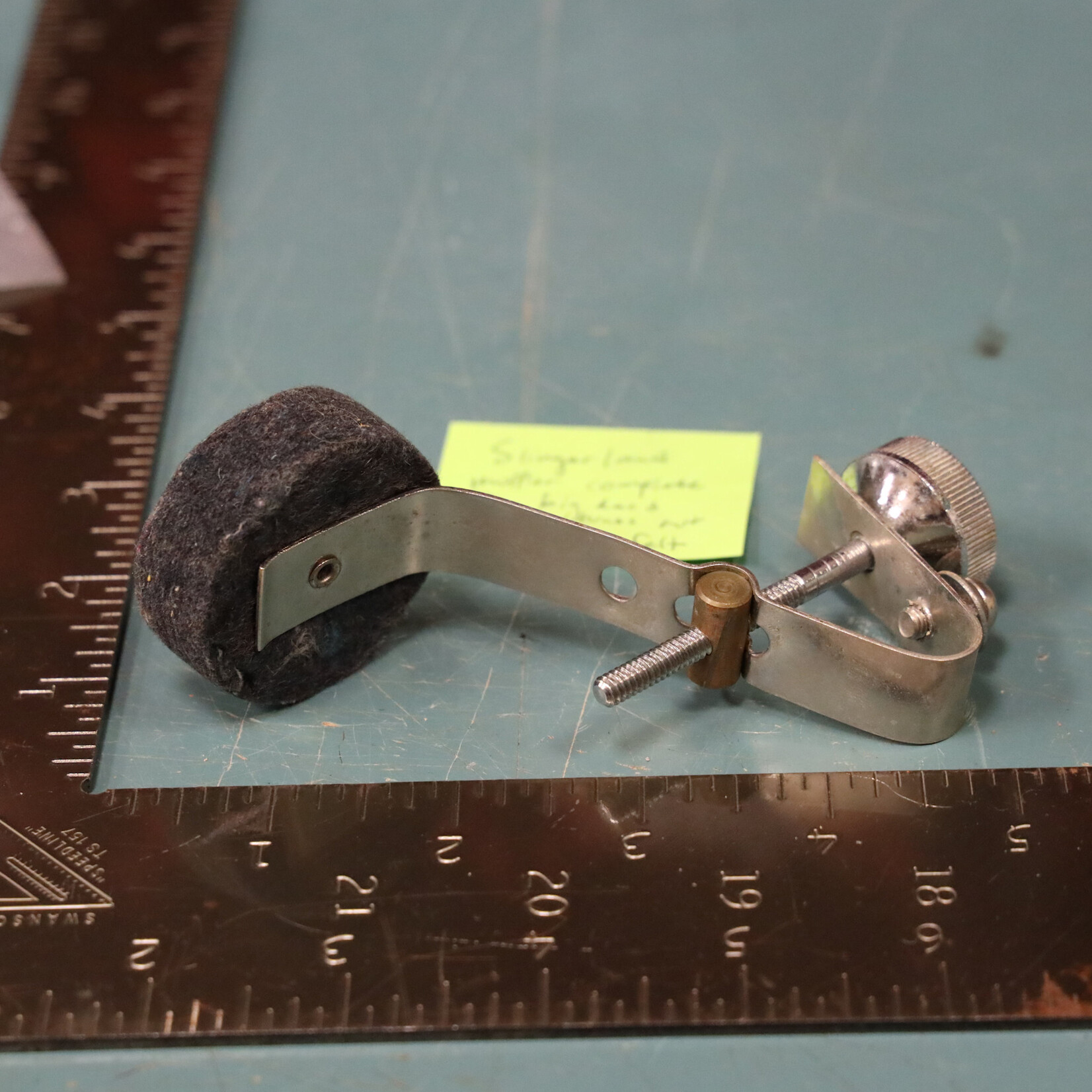 Slingerland Vintage Slingerland Internal Muffler - Big Knob, Brass Nut, Dark Felt