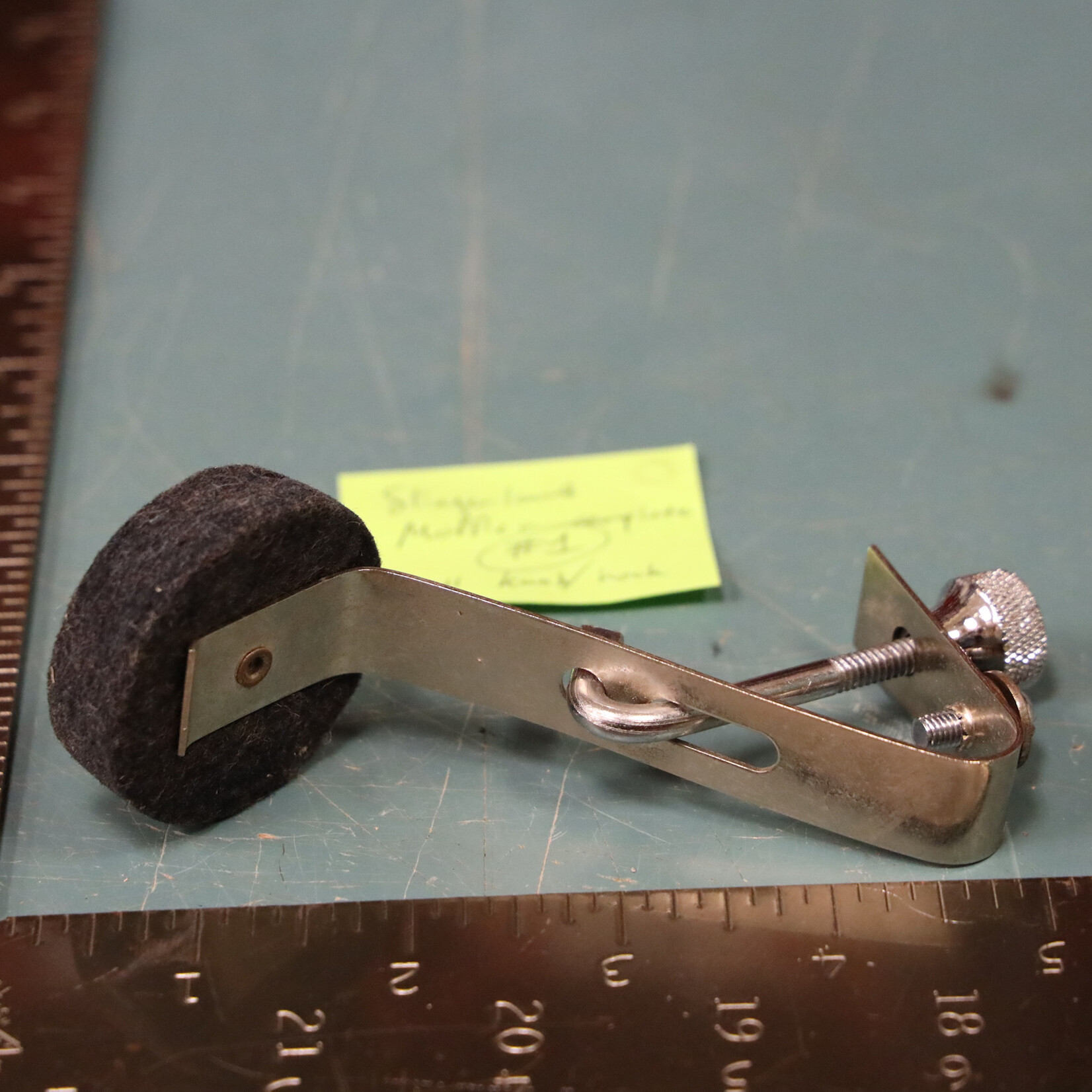 Slingerland Vintage Slingerland Internal Muffler - Small Knob & Hook