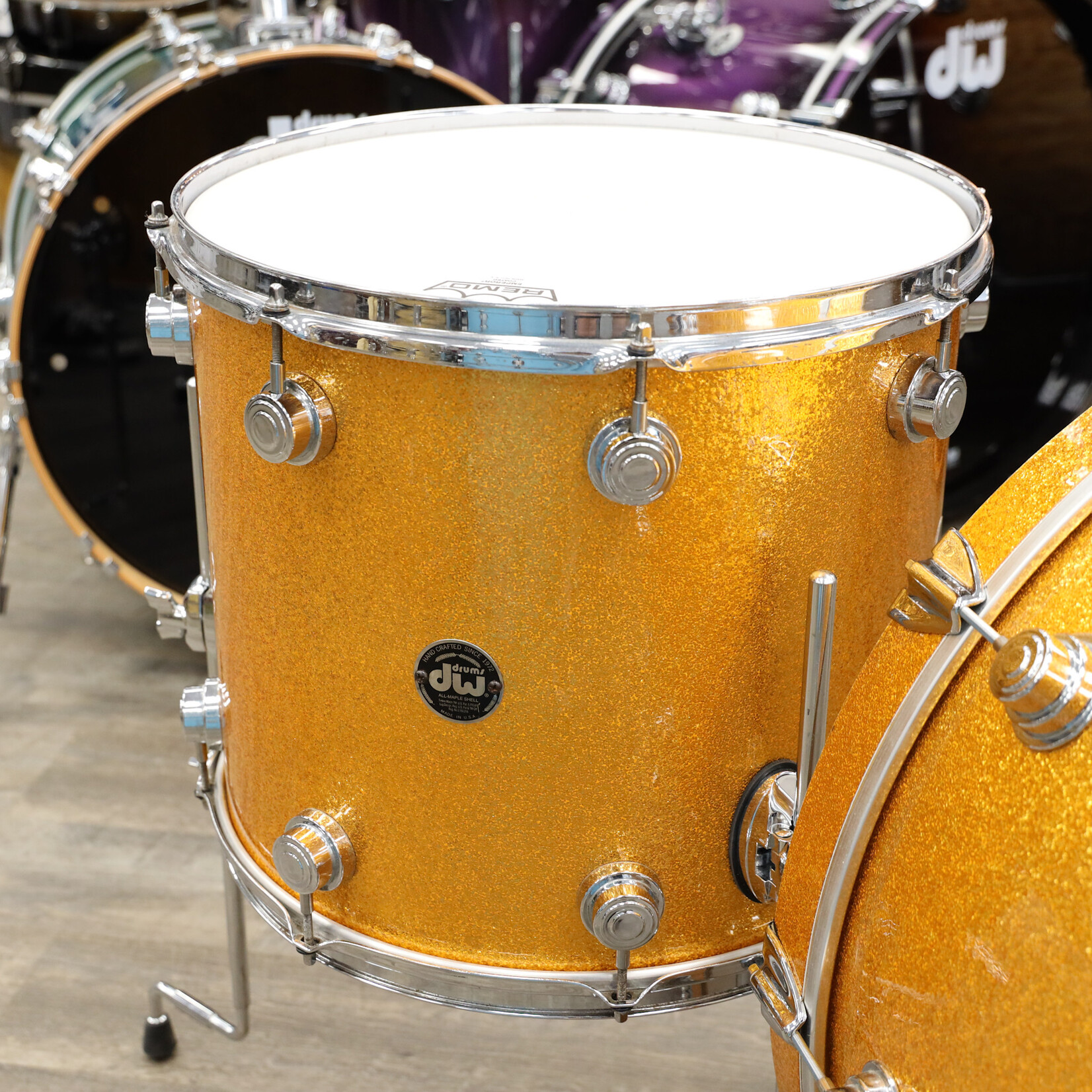 DW Used DW Collector's Series Drum Set 26/12/16 Gold Sparkle