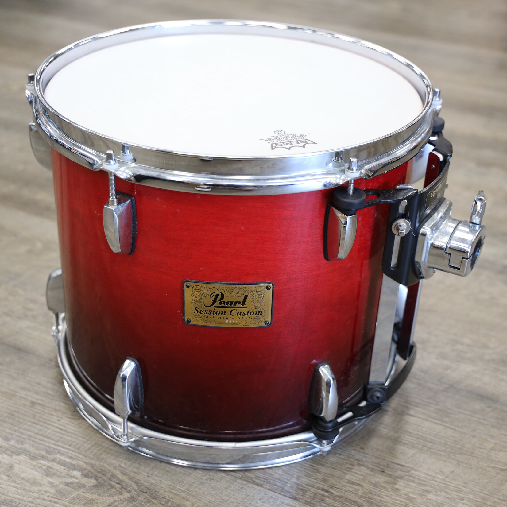 Pearl Used Pearl Session Custom Maple Mounted Tom 10x12 Cranberry Fade