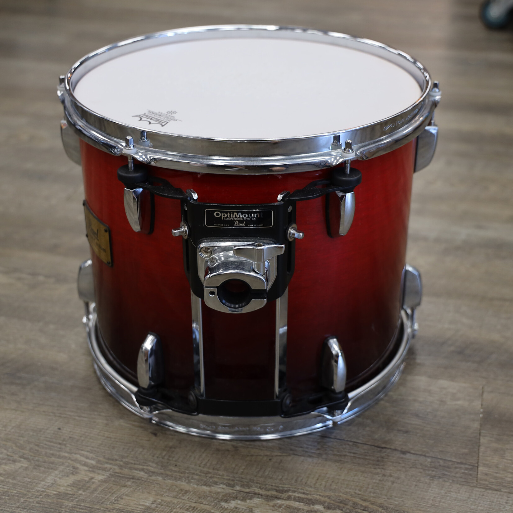 Pearl Used Pearl Session Custom Maple Mounted Tom 10x12 Cranberry Fade