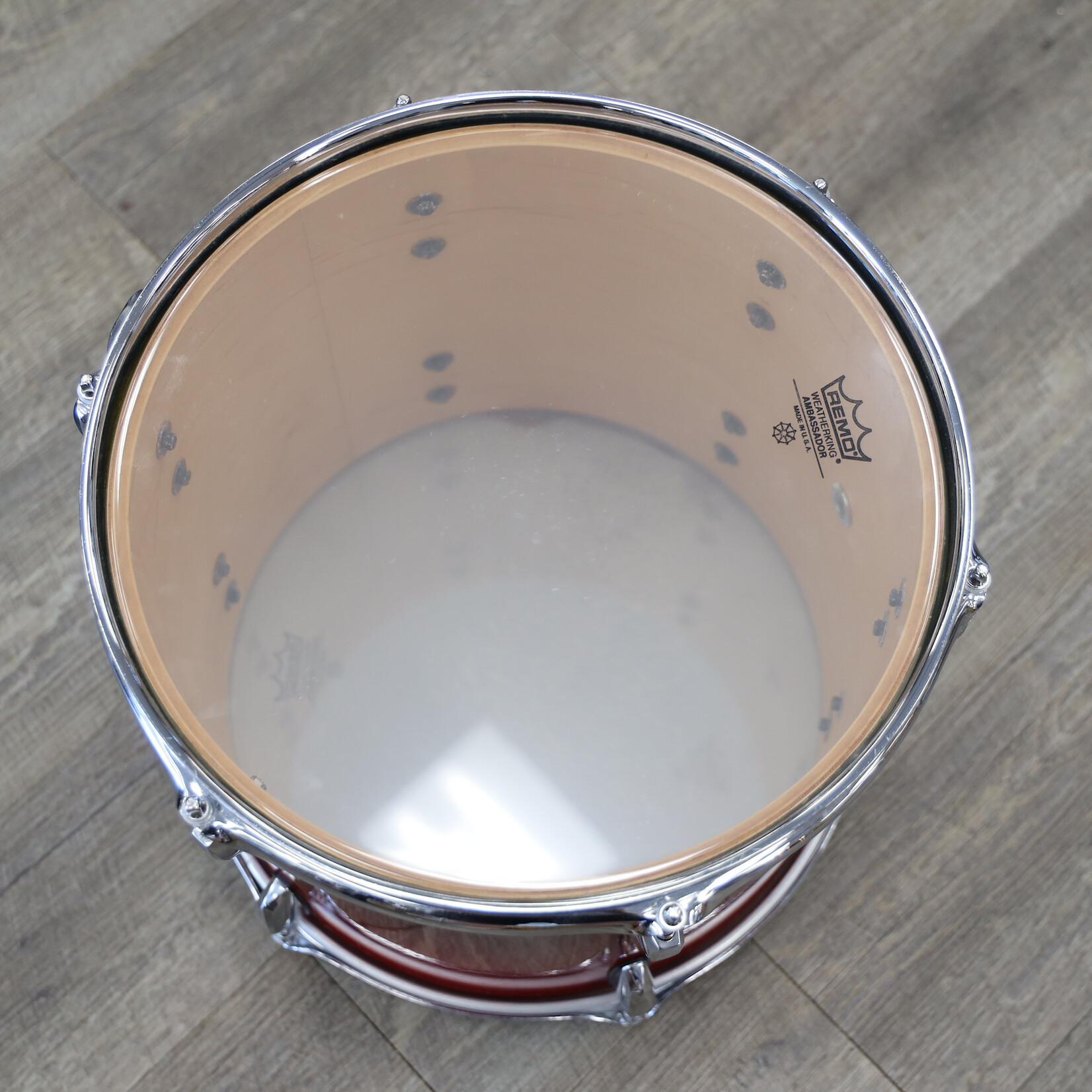 Pearl Used Pearl Session Custom Maple Mounted Tom 10x12 Cranberry Fade