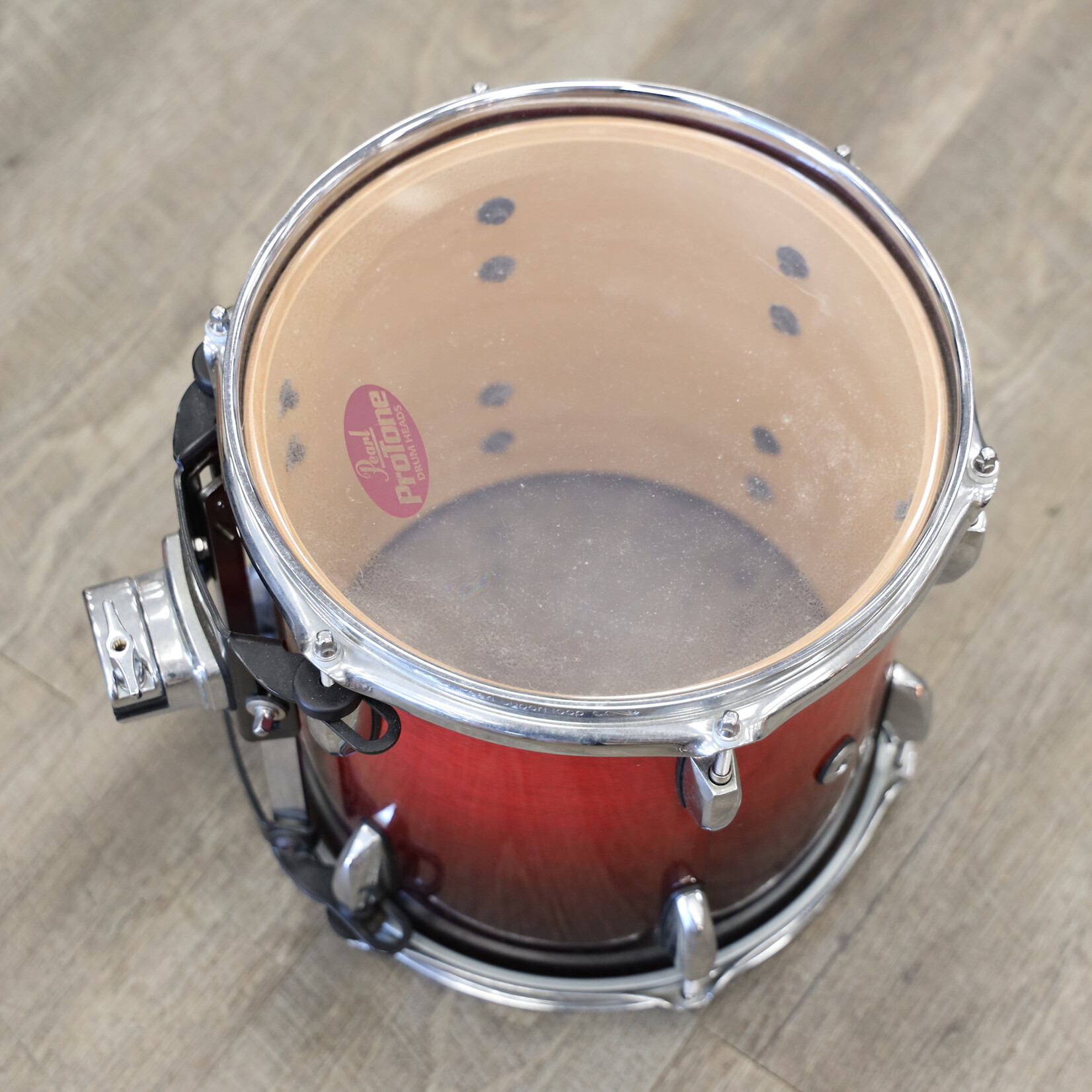 Pearl Used Pearl Session Custom Maple Mounted Tom 10x10 Cranberry Fade