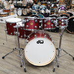 DW DW Jazz Series Maple/Gum 6-Pc Shell Pack 8/10/12/14/16/22 (Cherry Satin Oil w/ Chrome Hardware)