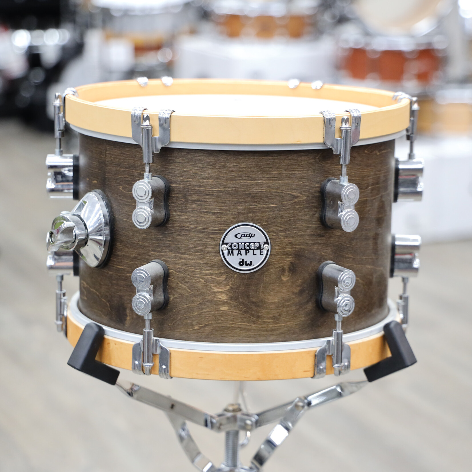 PDP Used PDP Concept Maple Classic Wood Hoop Tom 8x12 Walnut Stain