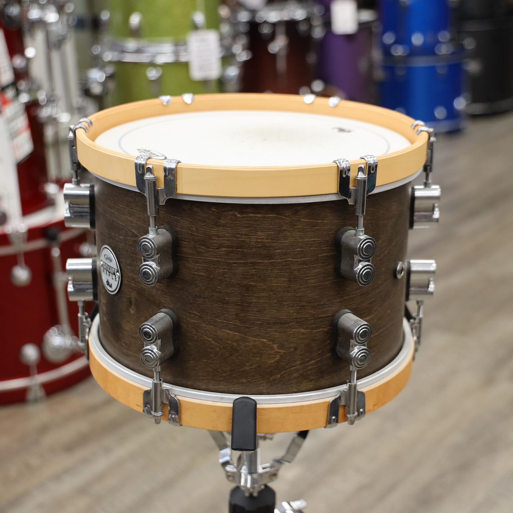 PDP Used PDP Concept Maple Classic Wood Hoop Tom 8x12 Walnut Stain