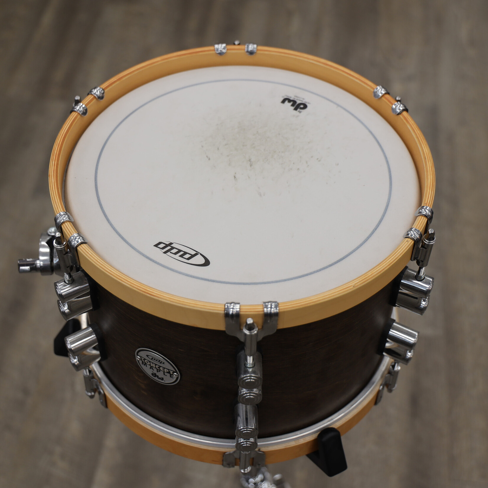 PDP Used PDP Concept Maple Classic Wood Hoop Tom 8x12 Walnut Stain