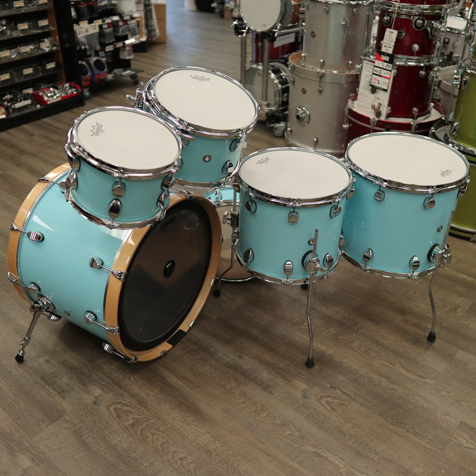 Premier Used Premier Elite 6-PC Shell Pack 10/12/14/16/22/14Sn (Baby Blue)