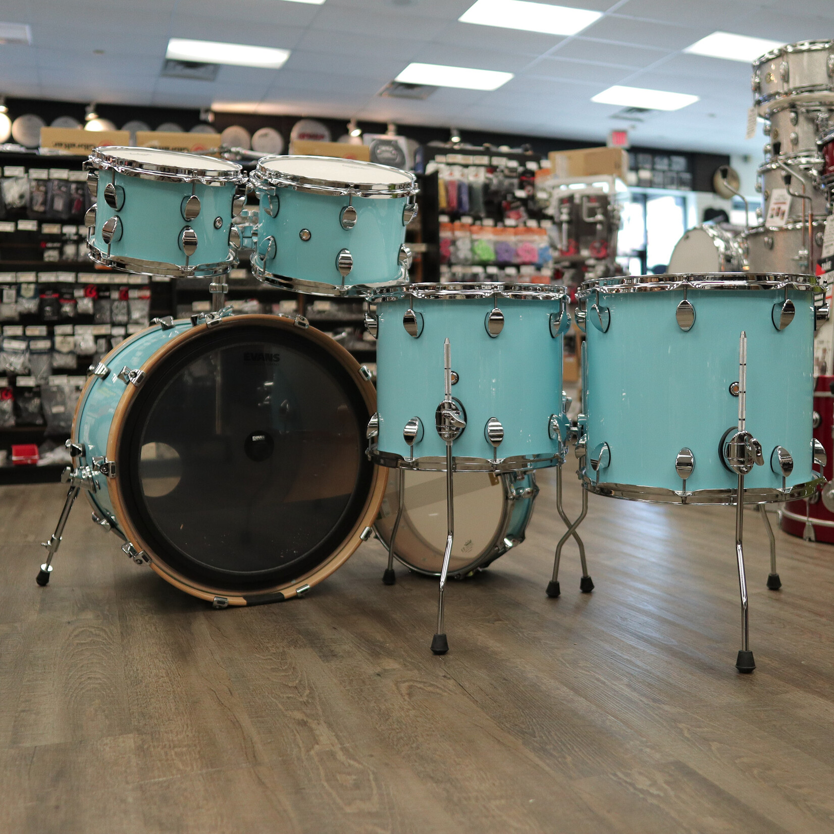 Premier Used Premier Elite 6-PC Shell Pack 10/12/14/16/22/14Sn (Baby Blue)