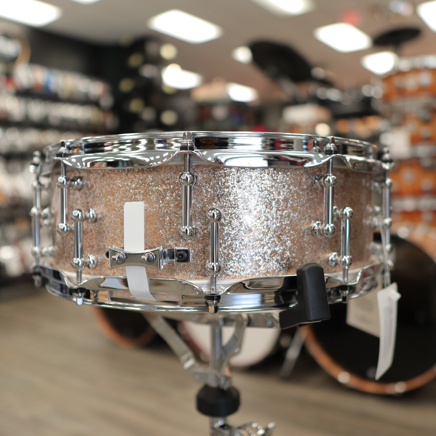 Pork Pie Pork Pie 5x14" Maple/ Copper Inner-Ply Snare Drum w/ Offset Tube Lugs (Champagne Sparkle)