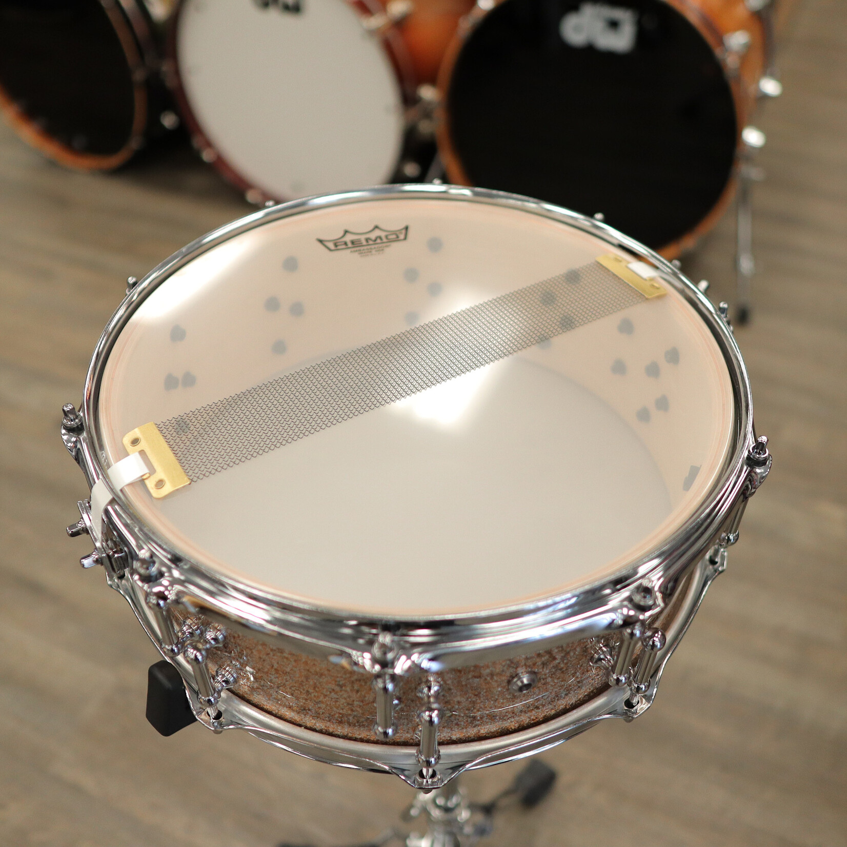 Pork Pie Pork Pie 5x14" Maple/ Copper Inner-Ply Snare Drum w/ Offset Tube Lugs (Champagne Sparkle)