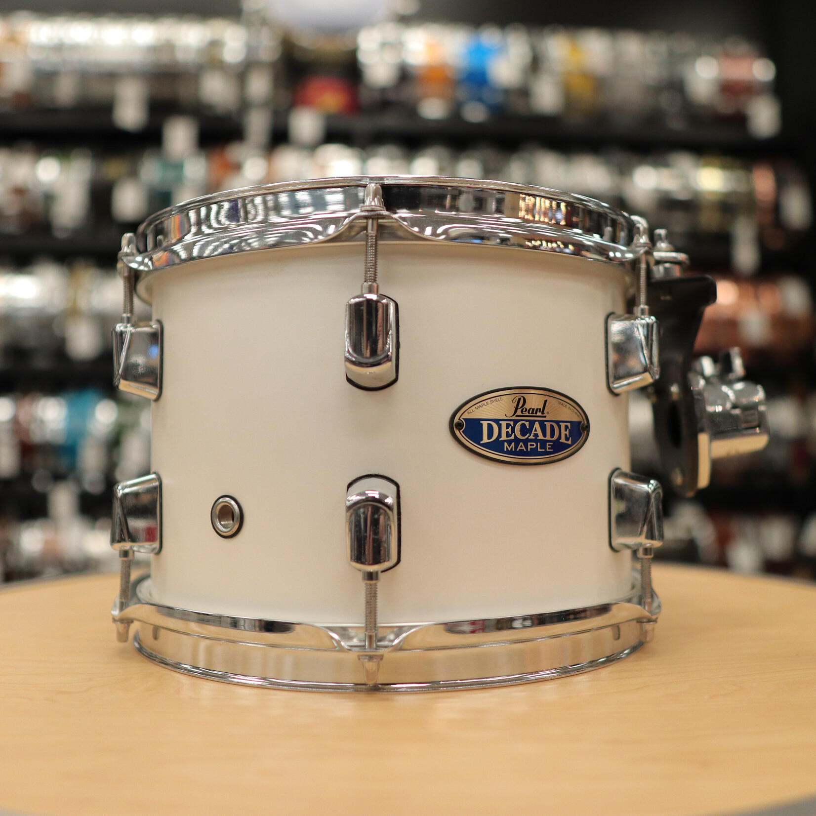 Pearl Used Pearl 7x10" Decade Maple Tom (White Satin Pearl)
