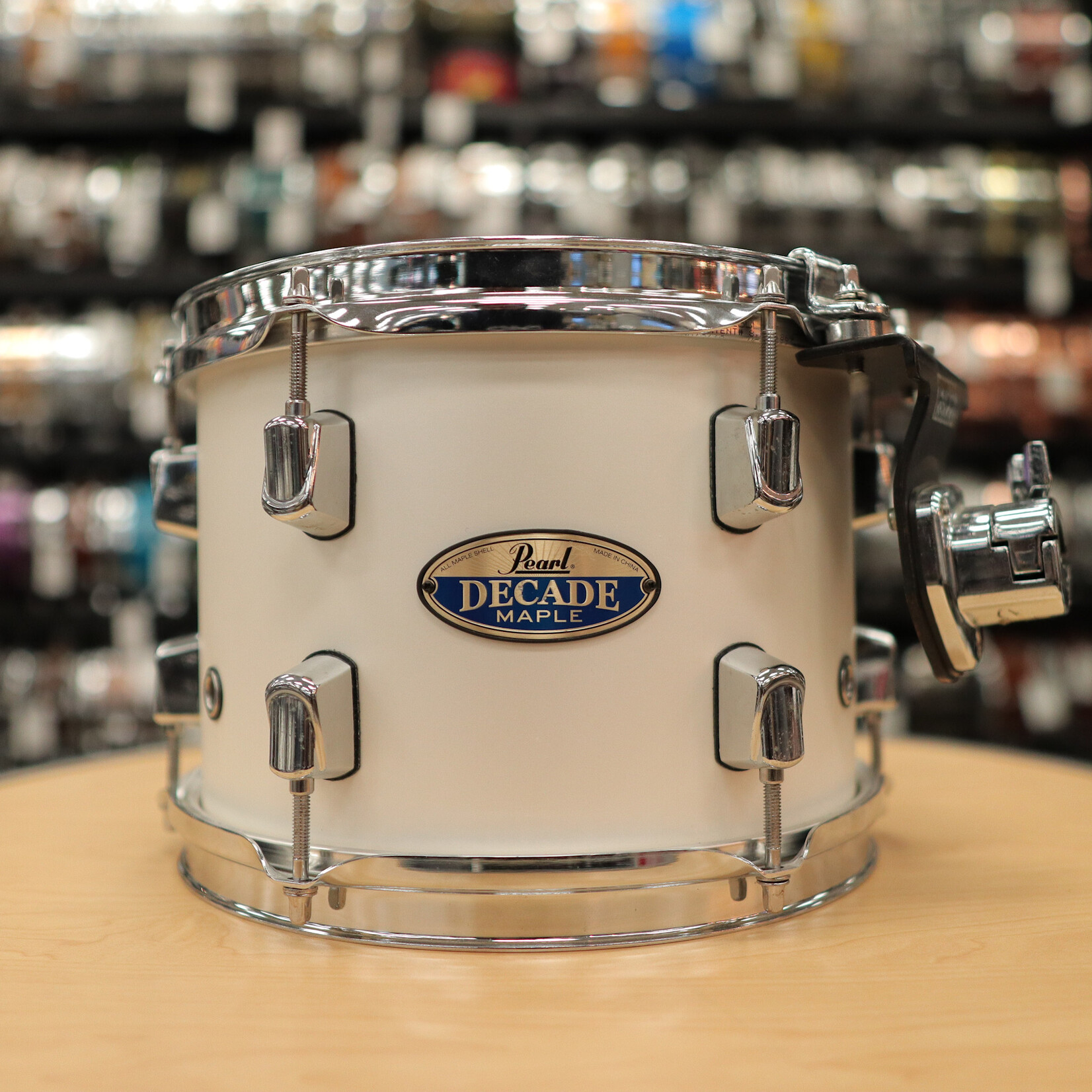Pearl Used Pearl 7x10" Decade Maple Tom (White Satin Pearl)