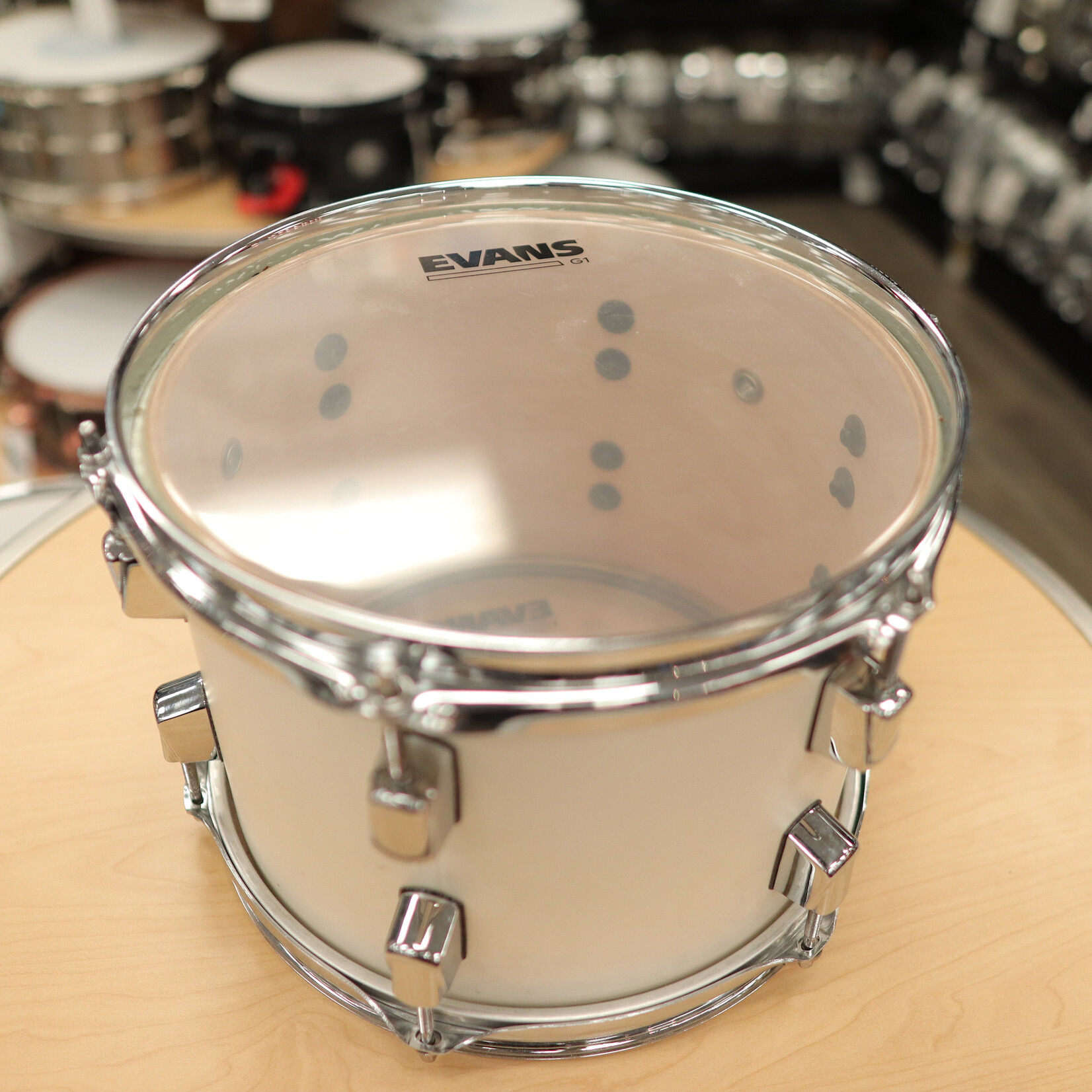 Pearl Used Pearl 7x10" Decade Maple Tom (White Satin Pearl)