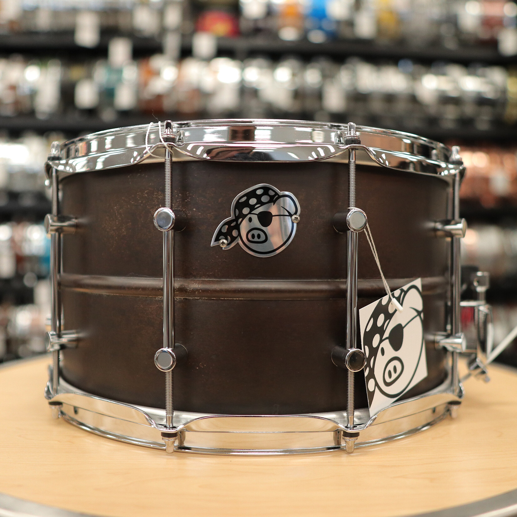 Pork Pie Pork Pie 8x14" Aged Steel Seamless Shell Snare Drum