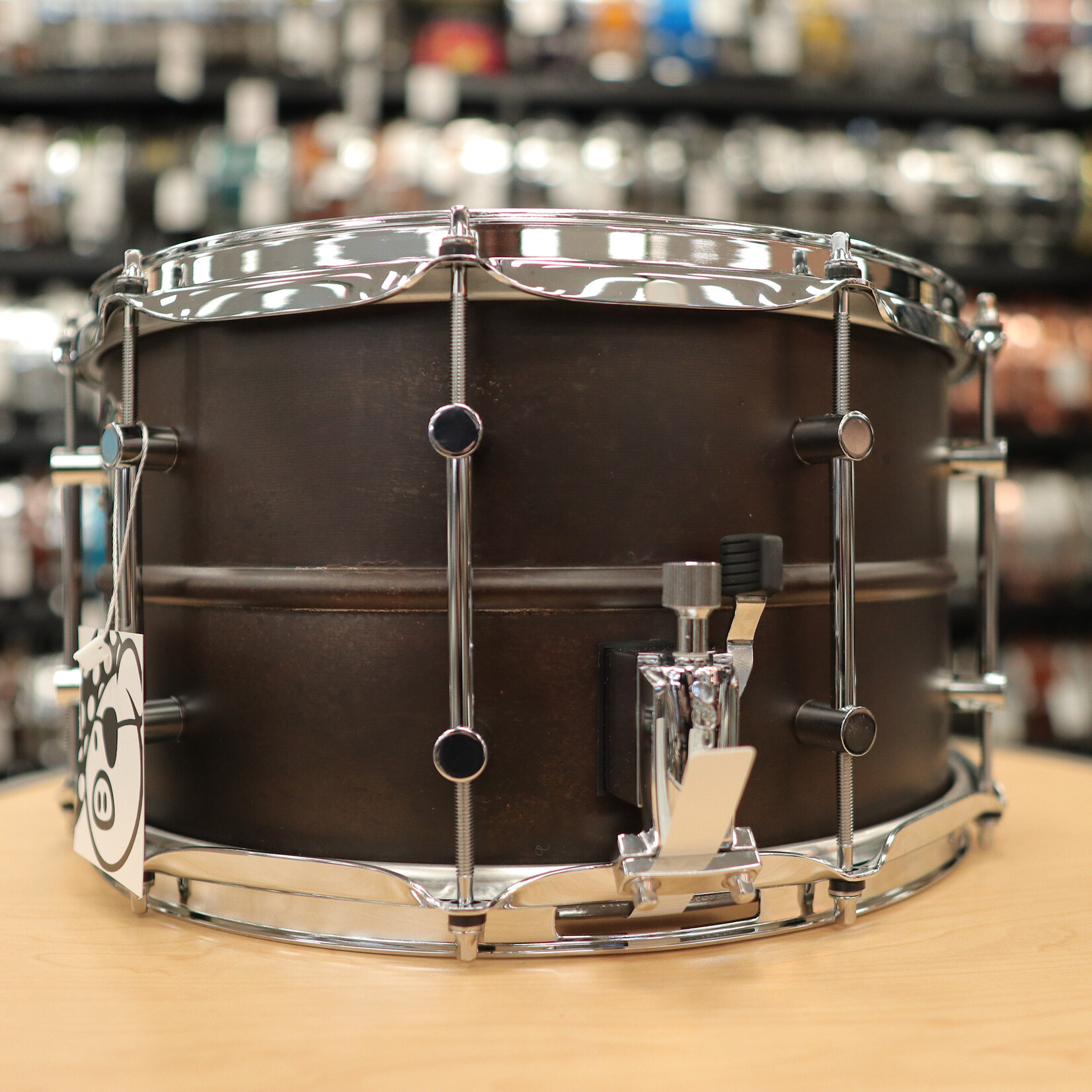 Pork Pie Pork Pie 8x14" Aged Steel Seamless Shell Snare Drum