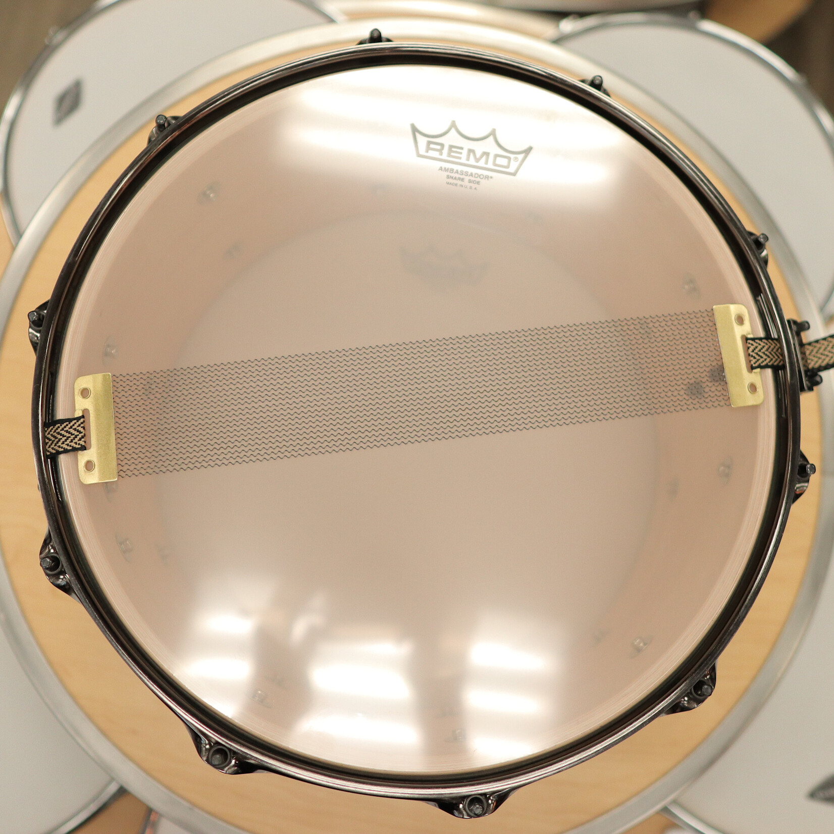 Pork Pie Pork Pie 7x14" Maple Max Snare Drum (Waterfall Bubinga High-Gloss w/ Black Nickel Hardware)