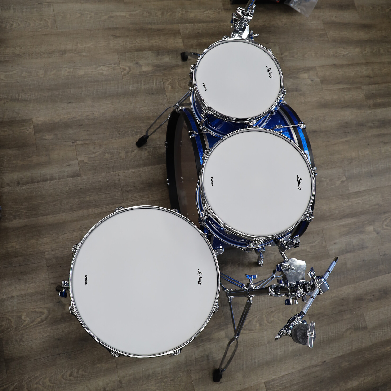 Ludwig Ludwig Neusonic Mod2 4-Piece Shell Pack 10/12/16/22 (Blue Super Sparkle)