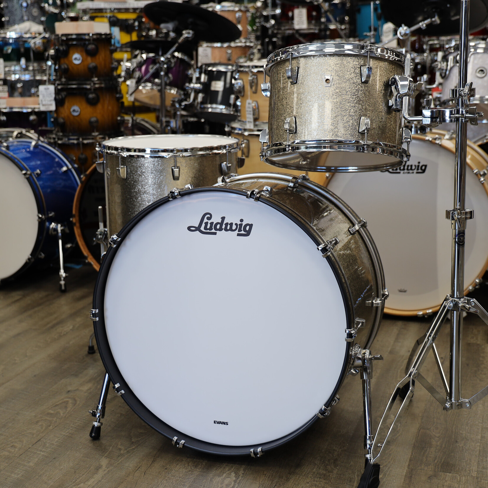 Ludwig Ludwig Neusonic Pro Beat 3-Piece Shell Pack 13/16/24 (Titanium Super Sparkle)