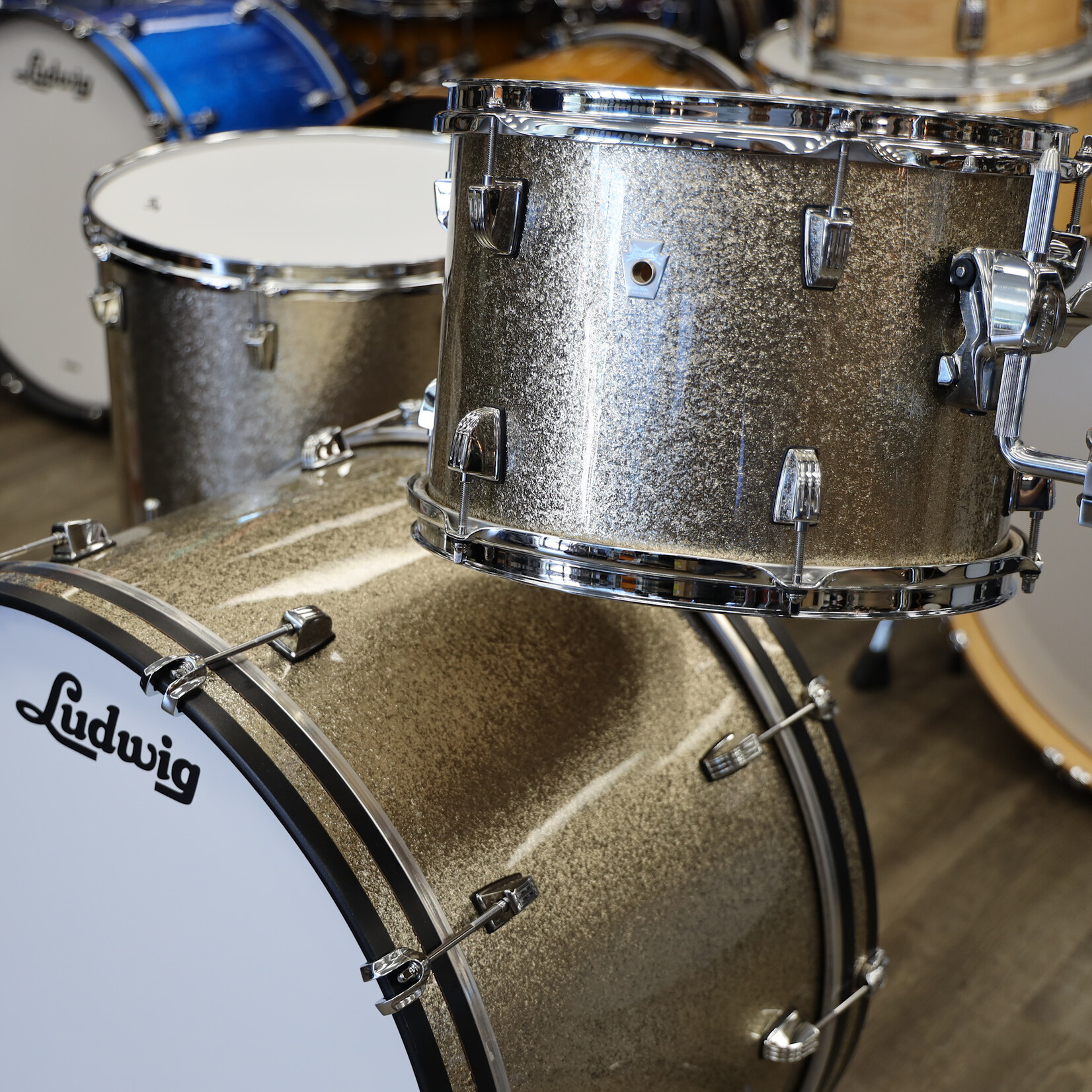 Ludwig Ludwig Neusonic Pro Beat 3-Piece Shell Pack 13/16/24 (Titanium Super Sparkle)