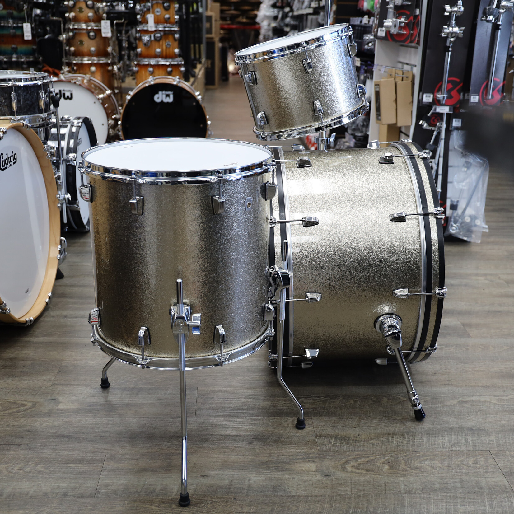 Ludwig Ludwig Neusonic Pro Beat 3-Piece Shell Pack 13/16/24 (Titanium Super Sparkle)
