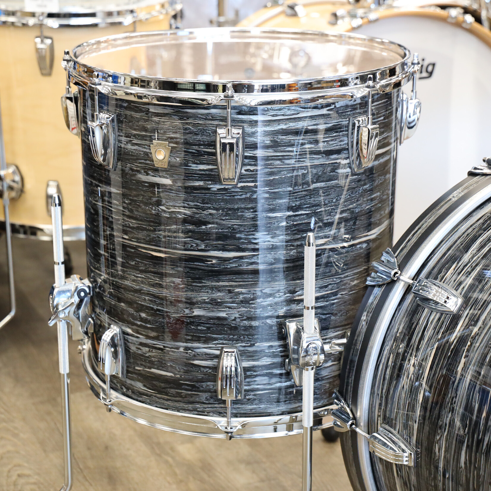 Ludwig Ludwig Classic Maple FAB 3-Piece Shell Pack 13/16/22 (Vintage Black Oyster)