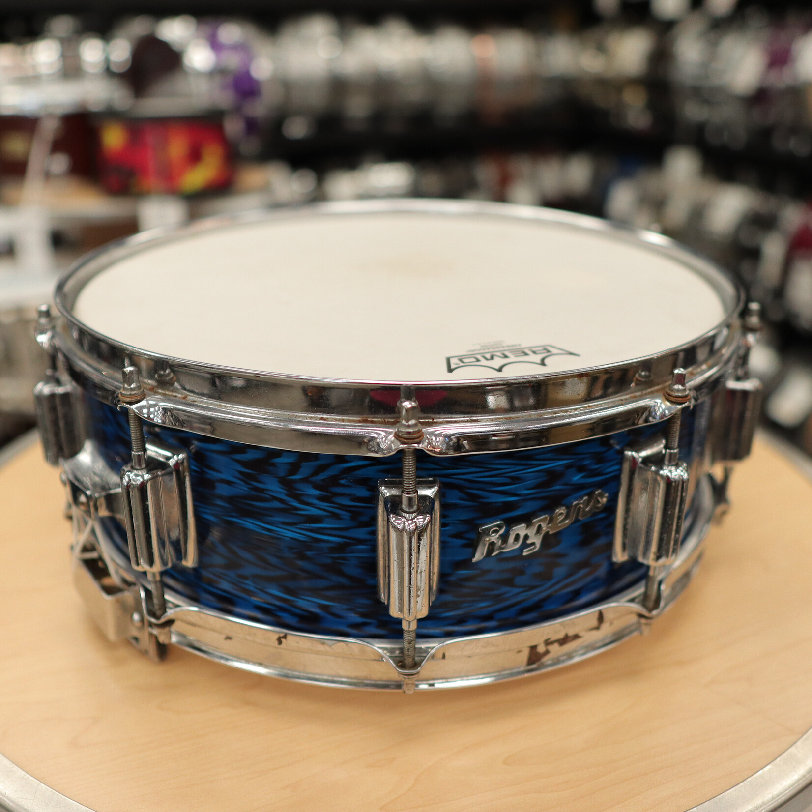 Rogers 1969 Rogers Dyna-Sonic Wood 5x14" Snare Drum (Blue Onyx)