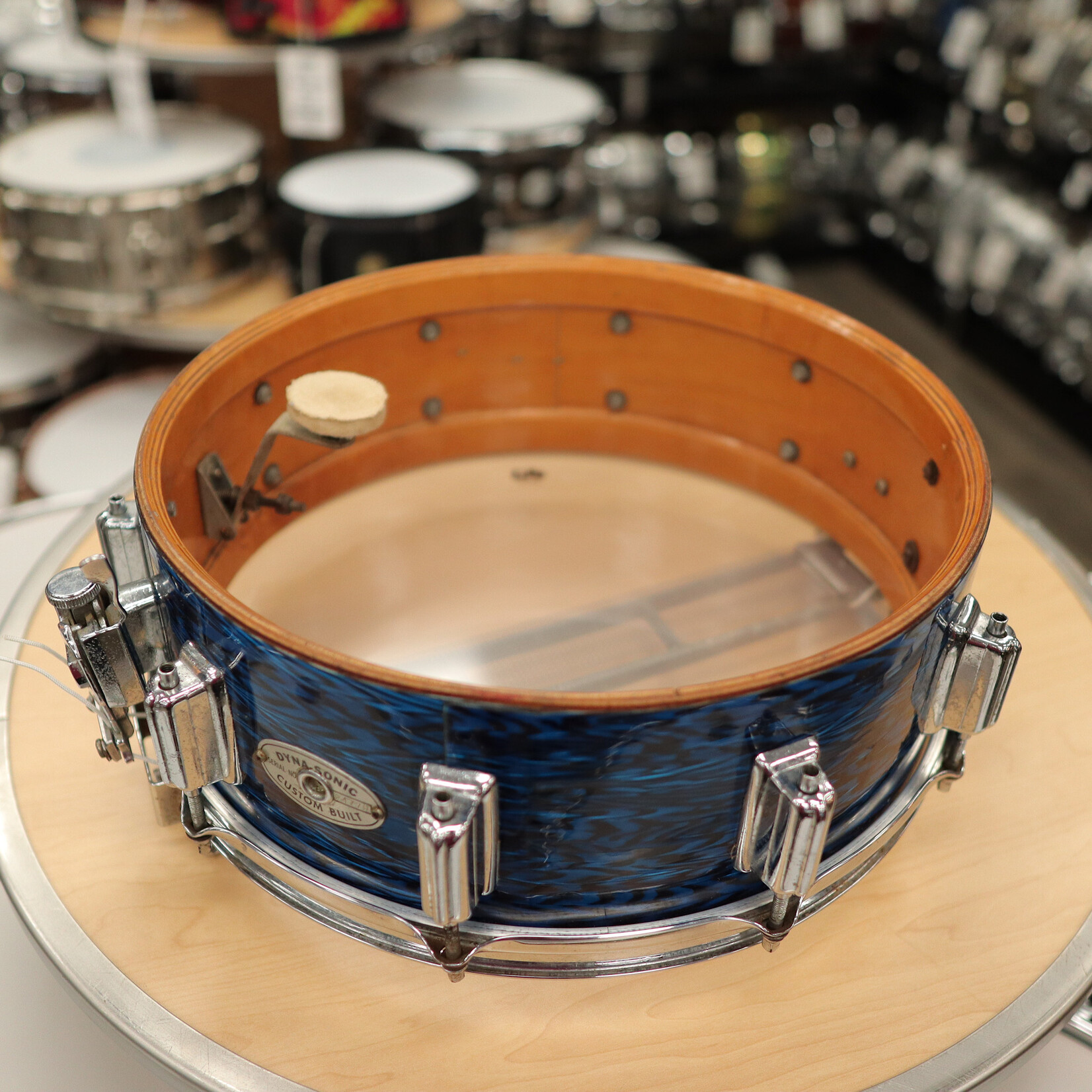 Rogers 1969 Rogers Dyna-Sonic Wood 5x14" Snare Drum (Blue Onyx)