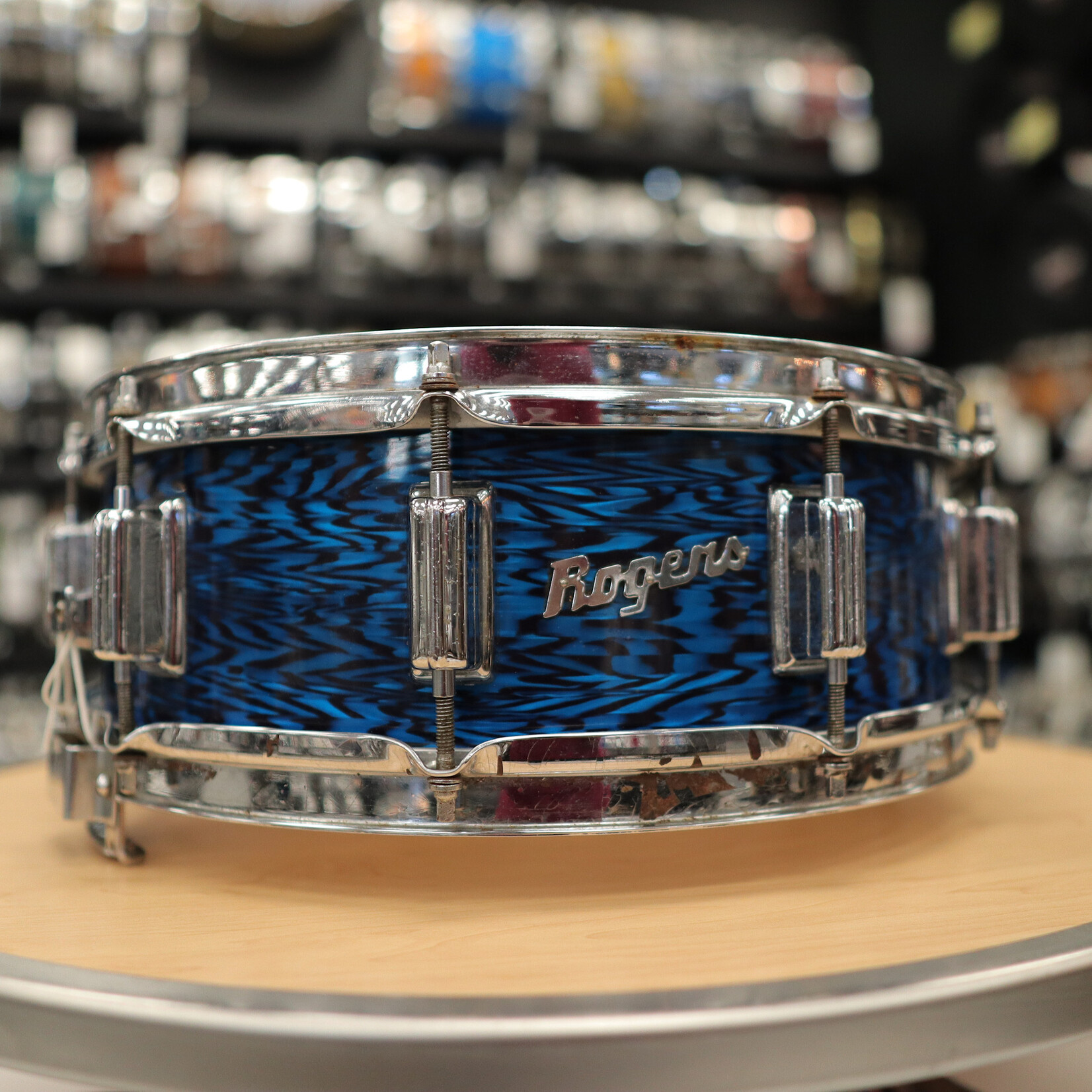 Rogers 1969 Rogers Dyna-Sonic Wood 5x14" Snare Drum (Blue Onyx)