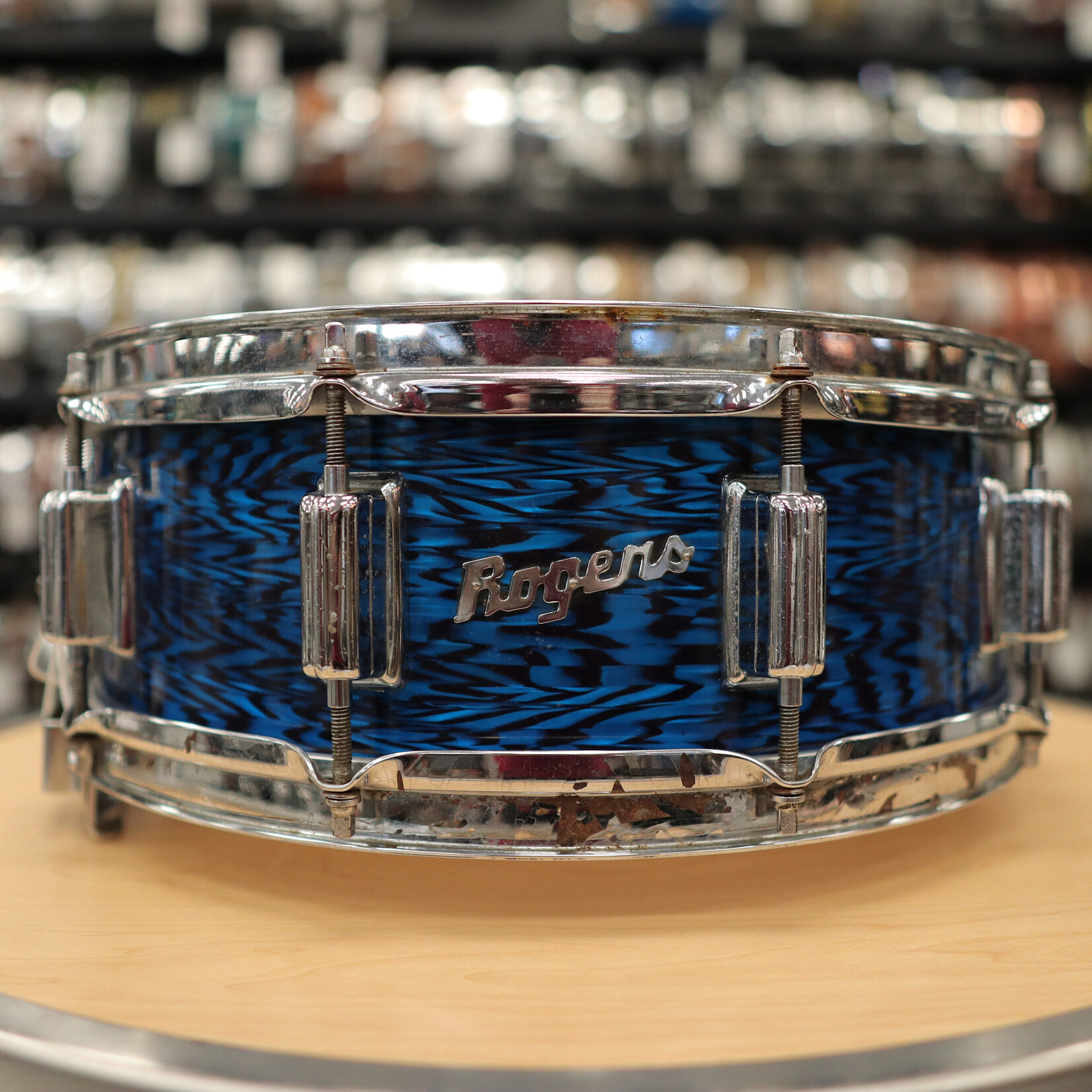 Rogers 1969 Rogers Dyna-Sonic Wood 5x14" Snare Drum (Blue Onyx)