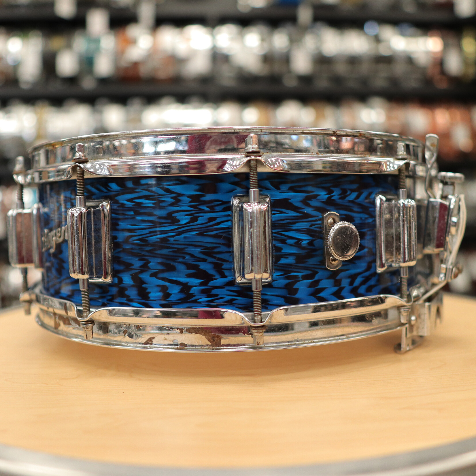 Rogers 1969 Rogers Dyna-Sonic Wood 5x14" Snare Drum (Blue Onyx)