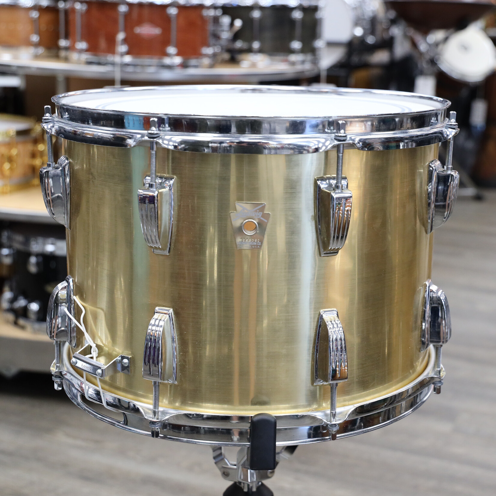 Ludwig Vintage 1980s Ludwig Parade Snare Drum 10x14 Brushed Gold