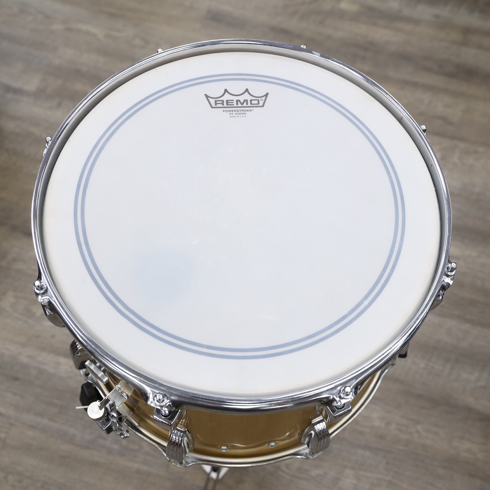 Ludwig Vintage 1980s Ludwig Parade Snare Drum 10x14 Brushed Gold