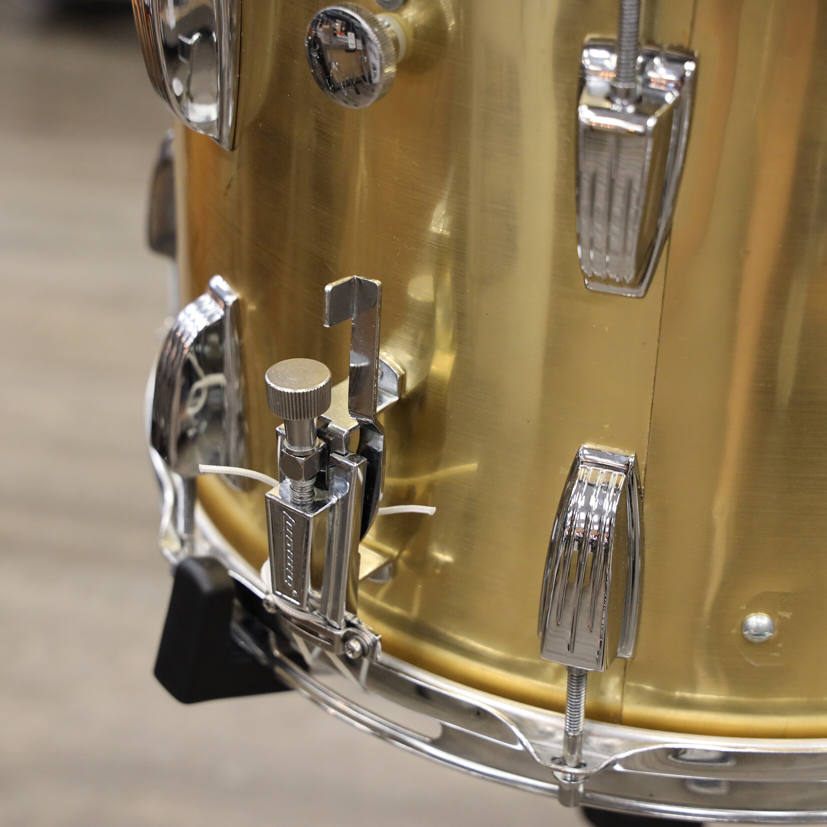 Ludwig Vintage 1980s Ludwig Parade Snare Drum 10x14 Brushed Gold