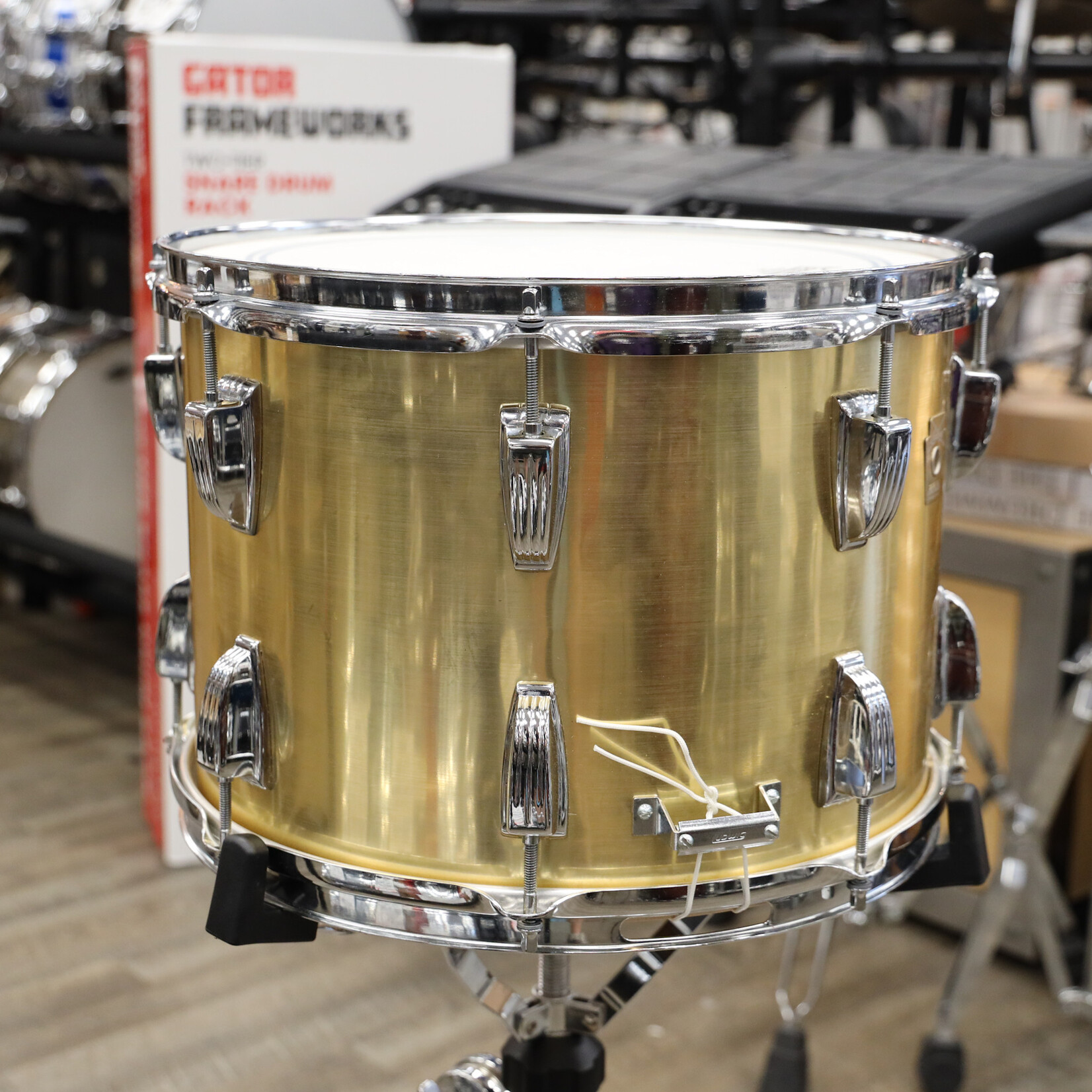 Ludwig Vintage 1980s Ludwig Parade Snare Drum 10x14 Brushed Gold