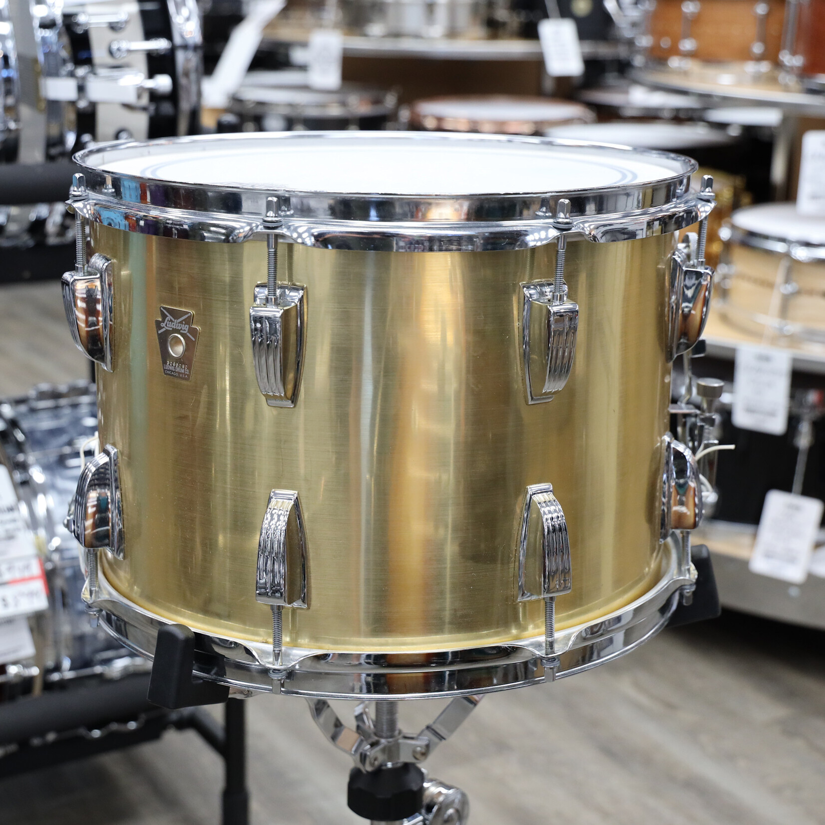 Ludwig Vintage 1980s Ludwig Parade Snare Drum 10x14 Brushed Gold