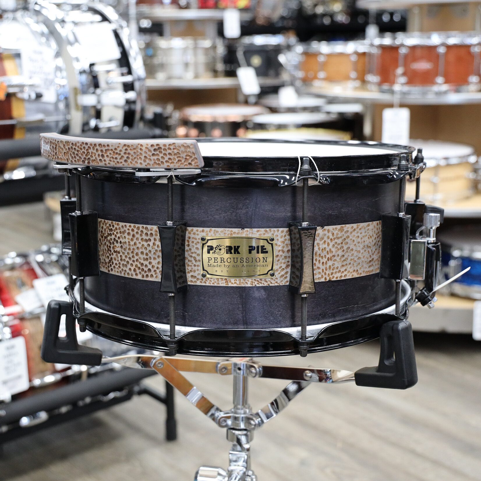 Pork Pie Pork Pie Maple Snare Drum 6.5x14 "Dremel Drum" with Matching X-Click