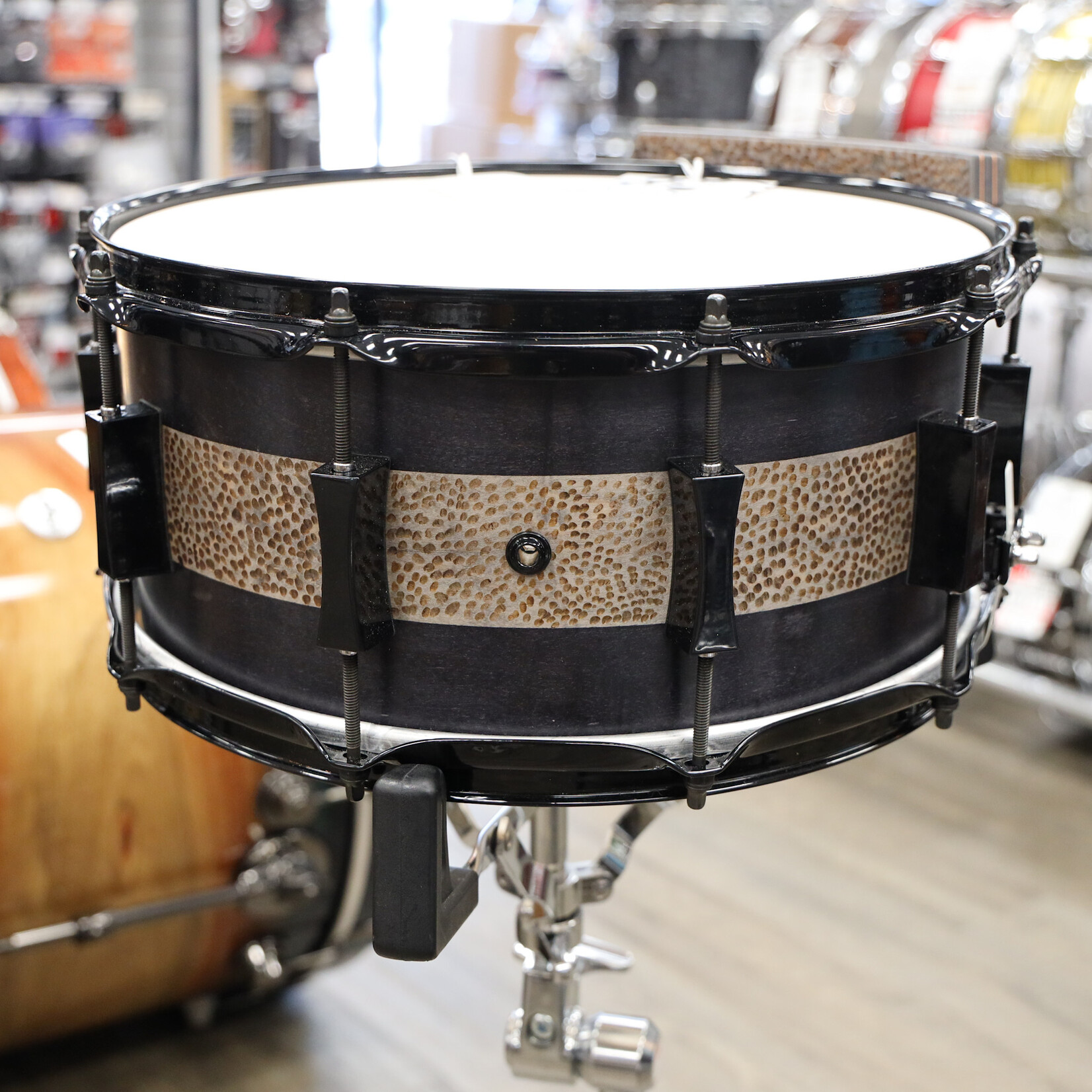 Pork Pie Pork Pie Maple Snare Drum 6.5x14 "Dremel Drum" with Matching X-Click