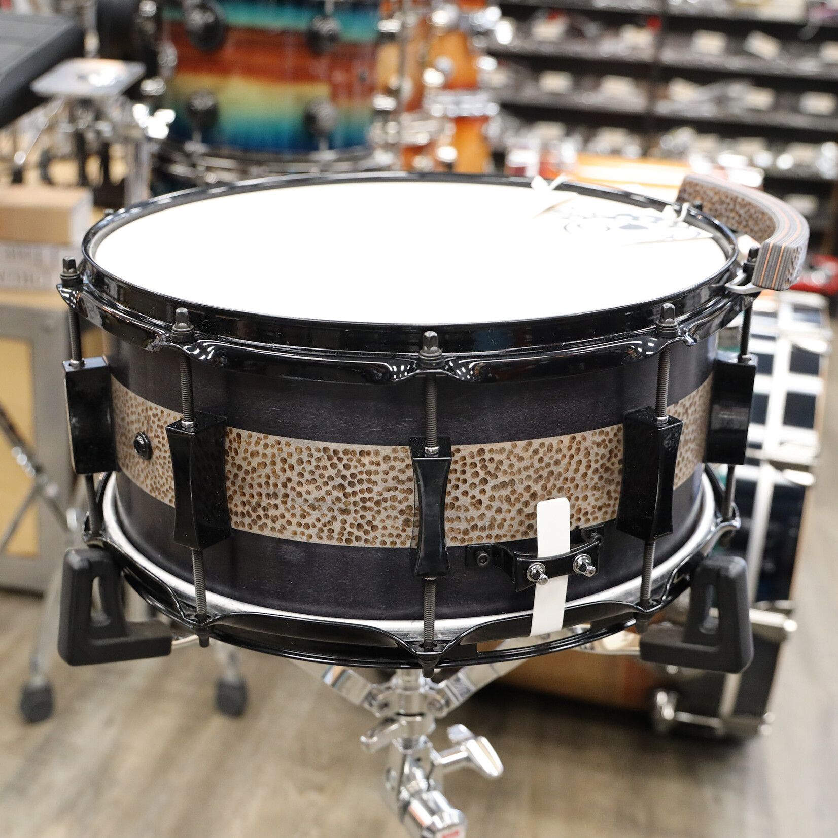 Pork Pie Pork Pie Maple Snare Drum 6.5x14 "Dremel Drum" with Matching X-Click