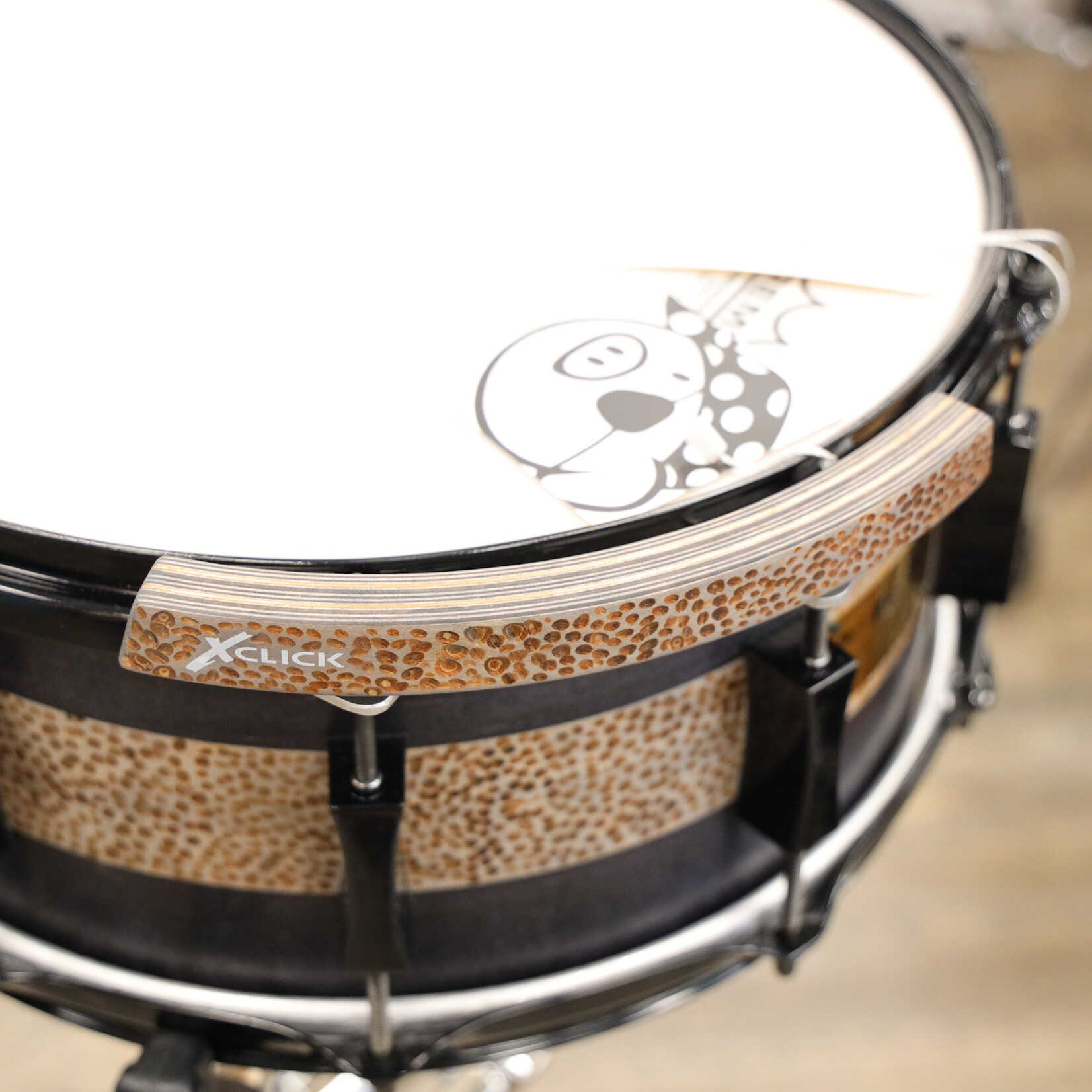 Pork Pie Pork Pie Maple Snare Drum 6.5x14 "Dremel Drum" with Matching X-Click